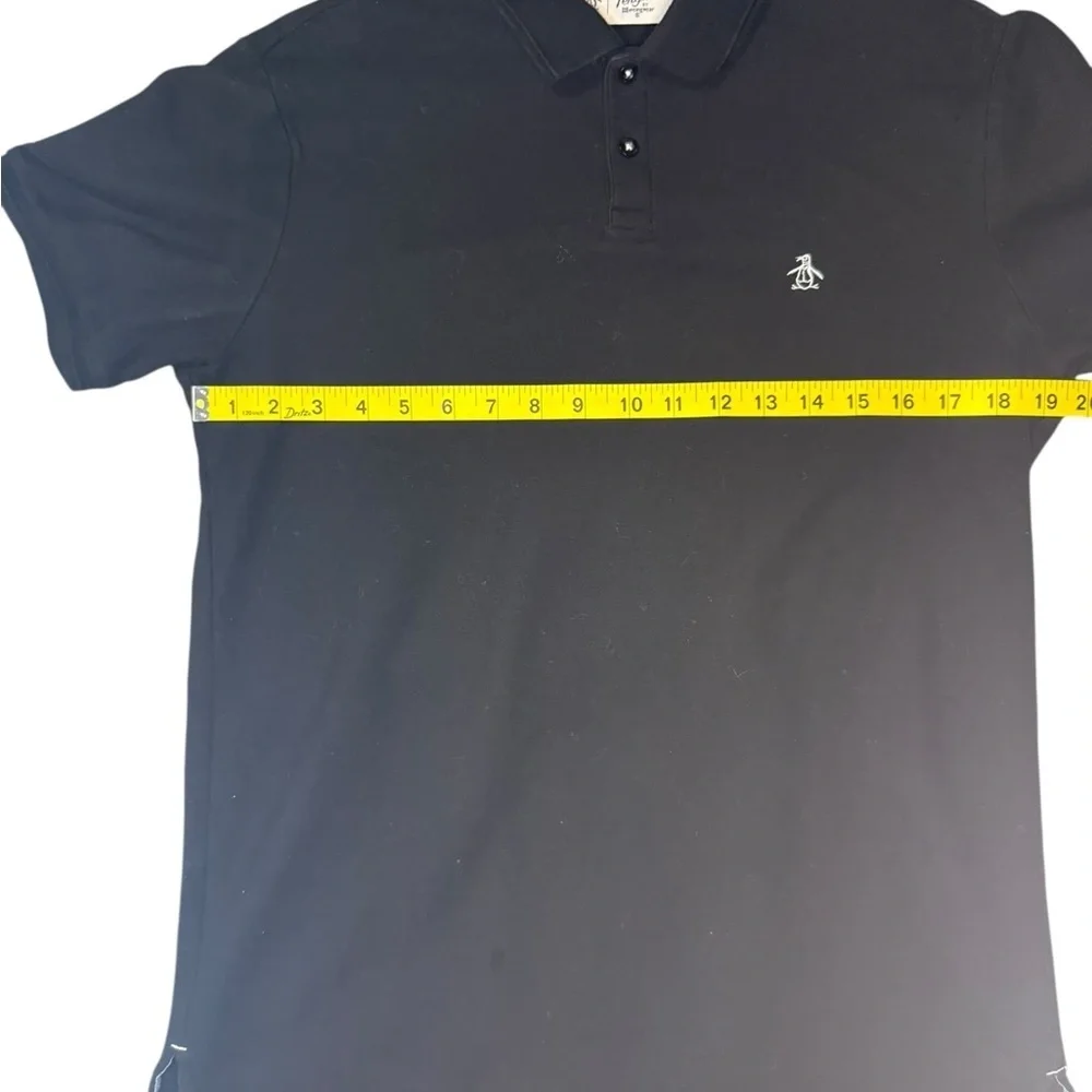 Original Penguin Medium 100% Cotton Men's Black Polo Shirt Business Casual